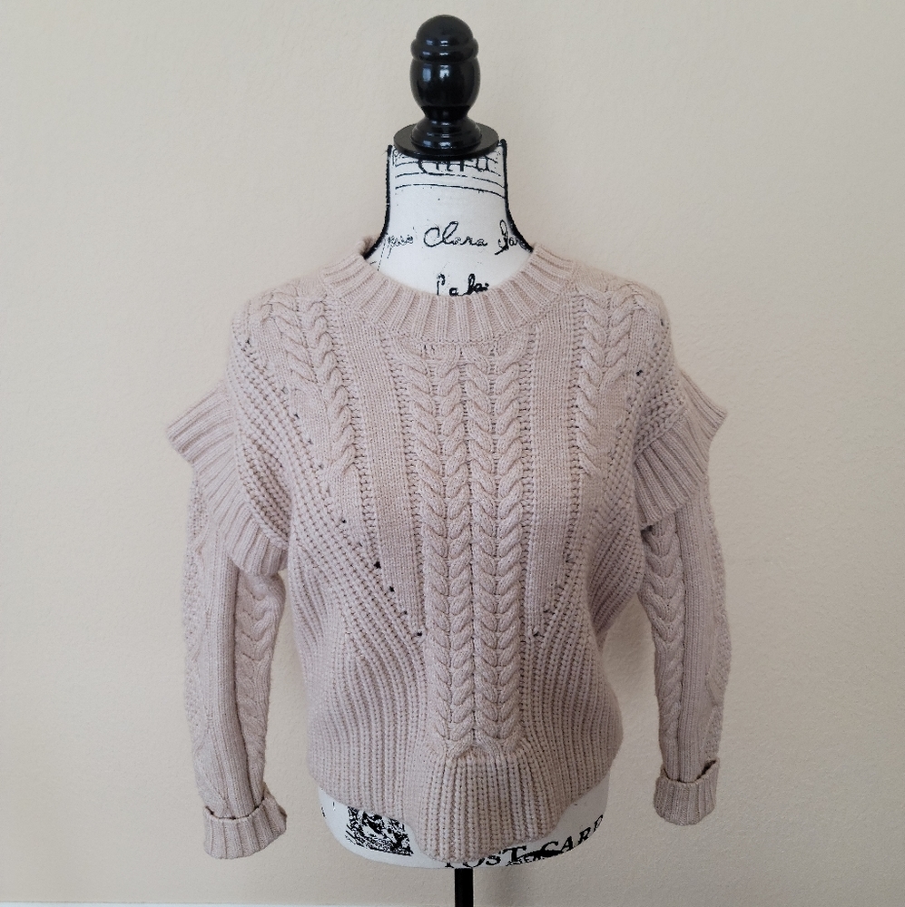 Jamison Myles Cable Knit Sweater, Size XS